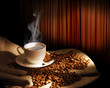 Foto: Steaming cup of coffee Steaming cup of coffee