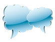 Glossy comic clouds Glossy comic clouds