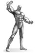 A Chrome man breaking the chains