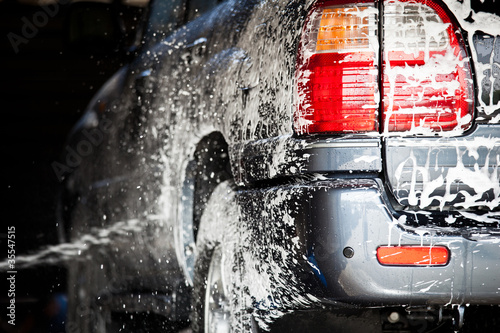 Photo: cars in a carwash cars in a carwash
