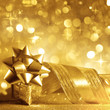 Christmas background in gold