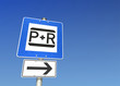 Verkehrsschild Park+Ride