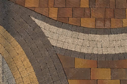 Photo: pattern on the pavement pattern on the pavement