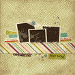Scrap template with blank space for your photos Scrap template with blank space for your photos
