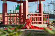 Geisha Near The Japanese Arbor Geisha Near The Japanese Arbor