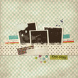 Scrap template with a cloud Scrap template with a cloud