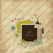 Scrap template with elements Scrap template with elements