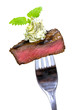 Foto: Steak Mignon-Gourmet Häppchen,Freisteller in Weiss Steak Mignon-Gourmet Häppchen,Freisteller in Weiss