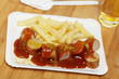 Currywurst, Pommes frites