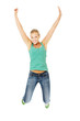 Foto: Jumping happy teen girl Jumping happy teen girl