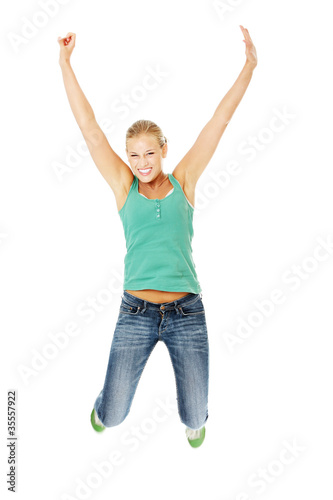 Photo: Jumping happy teen girl Jumping happy teen girl