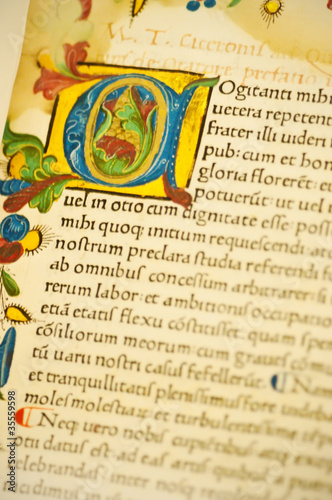 Photo: Gutenburg Bible detail Gutenburg Bible detail