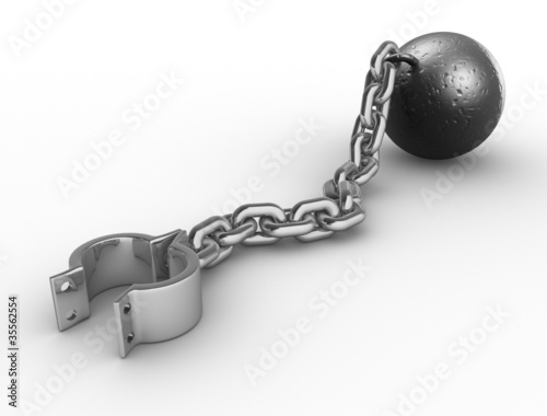Illustration: Ball with chain Ball with chain
