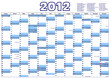 Kalender 2012 mit gesetzlichen Feiertagen in Deutschland