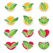 set of eco symbol