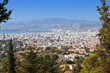 Volos city as it is seen from Portaria of Pelion in Greece