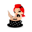 Illustration: Sexy pin up girl Sexy pin up girl