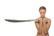 Photo: Sexy nude woman with sword Sexy nude woman with sword