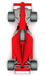 image red sports car on a white background