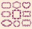 Set of vintage frames.