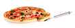 Tasty  pizza isolated on white