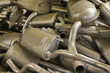 heap of the mufflers