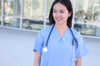 Pretty Asian Nurse at Hospital