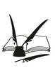 Cartoon book, feathers and inkwell Cartoon book, feathers and inkwell