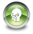 Green Glossy Pictogram "Ear, Nose & Throat"