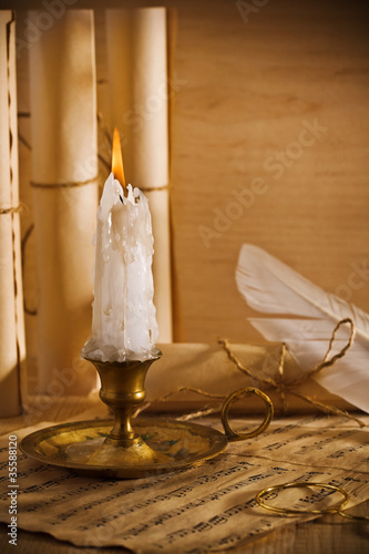 Photo: composition of antic objects composition of antic objects