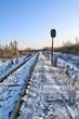 railway semaphore. hdr