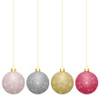 Boules de Noël 4 différentes teintes Boules de Noël 4 différentes teintes