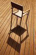 chaise en inox et bois sur terrasse ipé 2