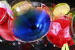 Assorted cocktails fiesta style