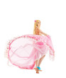 Young girl in fairy-tale doll costume isolated Young girl in fairy-tale doll costume isolated