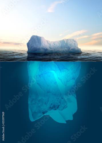 Illustration: Melting Iceberg Melting Iceberg