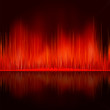 Sound waves oscillating on black background. EPS 8 Sound waves oscillating on black background. EPS 8
