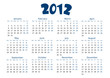 Photo en ligne au meilleur prix simple editable vector calendar 2012