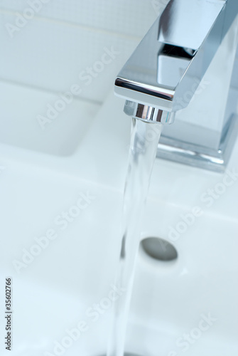 Photo: Chrome tap water Chrome tap water