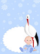 Baby boy arrival card