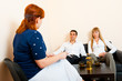 Married couple consults at the psychologist Married couple consults at the psychologist