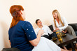 Married couple consults at the psychologist