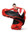 Foto: Young elegance flamenco dancer in action Young elegance flamenco dancer in action