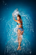 Photo: Bathing in blue. Bathing in blue.