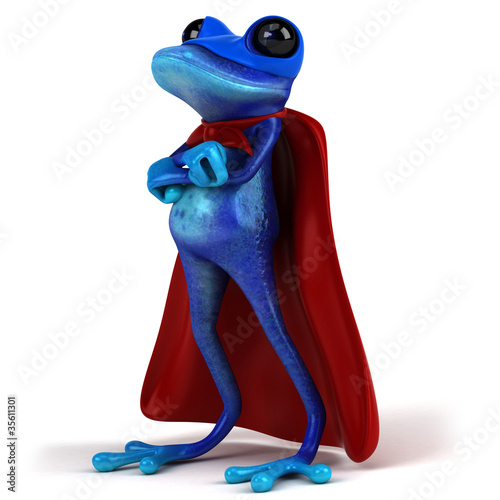 Illustration: Blue frog Blue frog