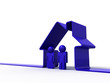 house and couple
