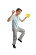 Jumping male teen Drive L Plates