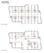 Hotel drawing plan