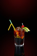 Cola coctail with decoration