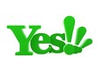 3D of the word Yes isolated against a white background 3D of the word Yes isolated against a white background